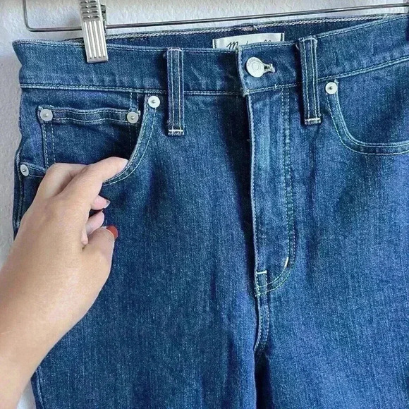 Madewell Slim Demi-Boot Jeans Women's Size 27 Medium Wash High-Rise Style #MB917 - Picture 5 of 14